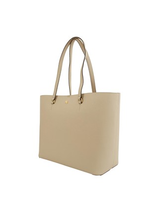 Borsa Karly media Ralph Lauren in pelle beige in DONNA