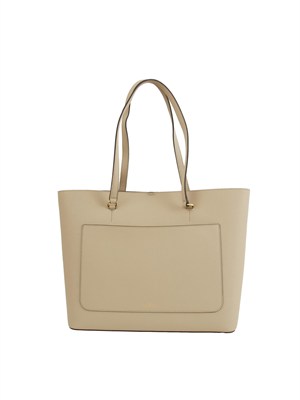 Borsa Karly media Ralph Lauren in pelle beige in DONNA