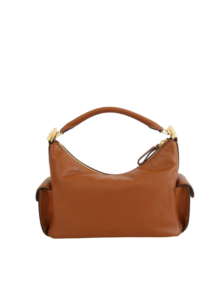 Borsa Ralph Lauren Blaike in pelle cuoio