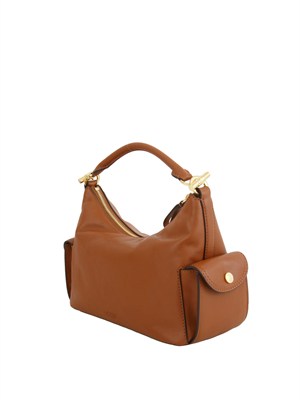 Borsa Ralph Lauren Blaike in pelle cuoio in DONNA