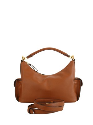 Borsa Ralph Lauren Blaike in pelle cuoio in DONNA