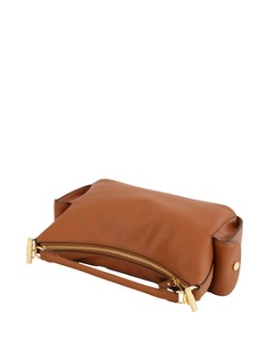 Borsa Ralph Lauren Blaike in pelle cuoio in DONNA