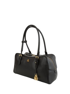 Borsa Marcy Ralph Lauren in pelle liscia nera in DONNA