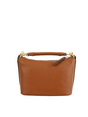 Mini borsa Ralph Lauren Blaike in pelle cuoio in DONNA