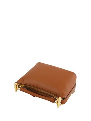 Mini borsa Ralph Lauren Blaike in pelle cuoio in DONNA