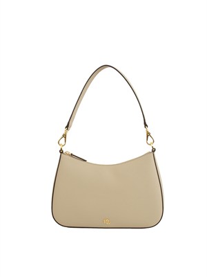 Borsa Danni Ralph Lauren in pelle beige in DONNA