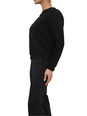 Felpa Elisabetta Franchi in cotone nera in DONNA