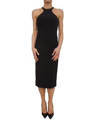 Abito Elisabetta Franchi in crêpe nero in DONNA