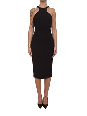 Abito Elisabetta Franchi in crêpe nero in DONNA