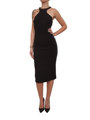 Abito Elisabetta Franchi in crêpe nero in DONNA