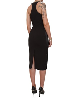 Abito Elisabetta Franchi in crêpe nero in DONNA