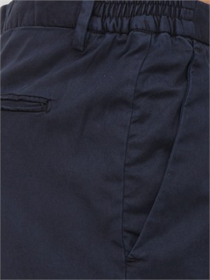 Pantaloni chino Aiace Galassi in tencel e cotone blu in UOMO