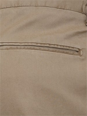 Pantaloni chino Aiace Galassi in tencel e cotone taupe in UOMO