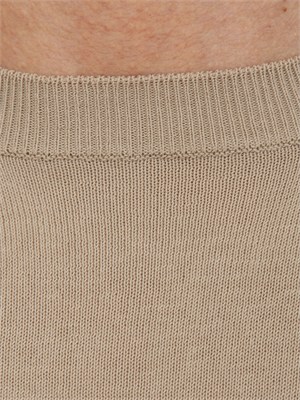 T-shirt uomo Aiace Galassi in maglia di pregiato cotone beige in UOMO