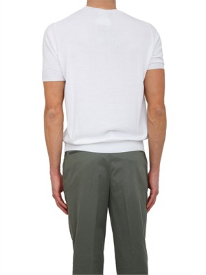 T-shirt uomo Aiace Galassi in maglia di pregiato cotone bianca in UOMO