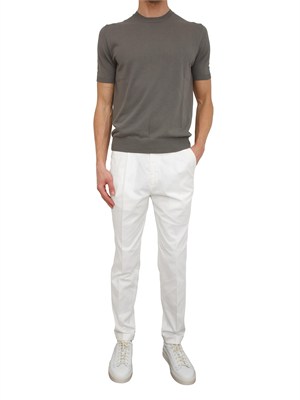 T-shirt uomo Aiace Galassi in maglia di pregiato cotone grigia in UOMO