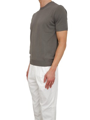 T-shirt uomo Aiace Galassi in maglia di pregiato cotone grigia in UOMO