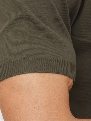 T-shirt uomo Aiace Galassi in maglia di pregiato cotone verde in UOMO