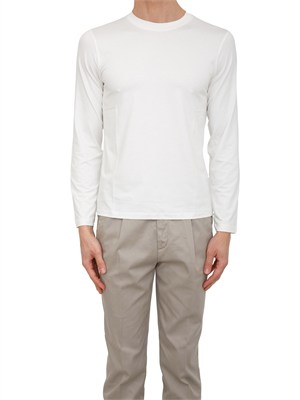 Maglia uomo Aiace Galassi in pregiata viscosa bianca in UOMO
