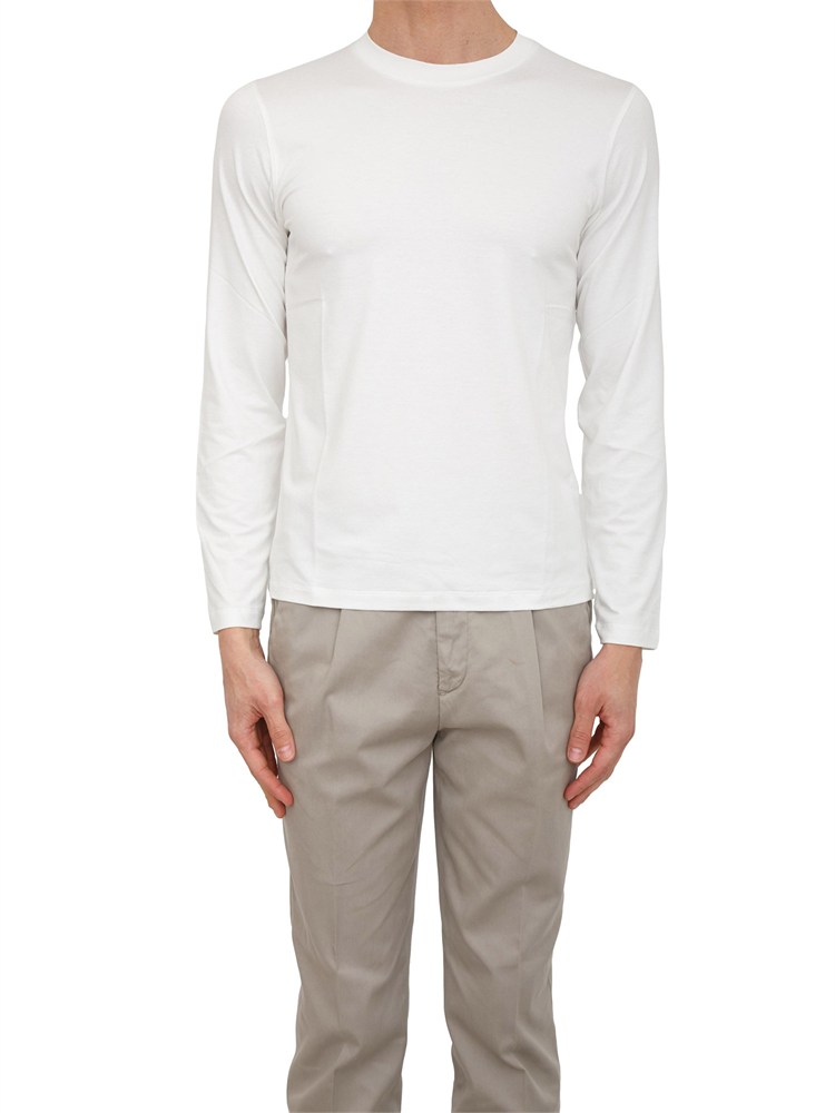 Maglia uomo Aiace Galassi in pregiata viscosa bianca