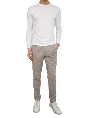 Maglia uomo Aiace Galassi in pregiata viscosa bianca in UOMO