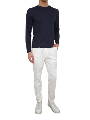 Maglia uomo Aiace Galassi in pregiata viscosa blu in UOMO