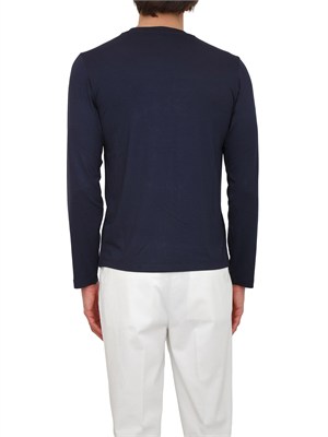 Maglia uomo Aiace Galassi in pregiata viscosa blu in UOMO