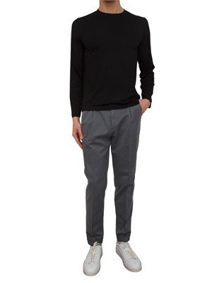 Maglia uomo Aiace Galassi in pregiata viscosa nera in UOMO