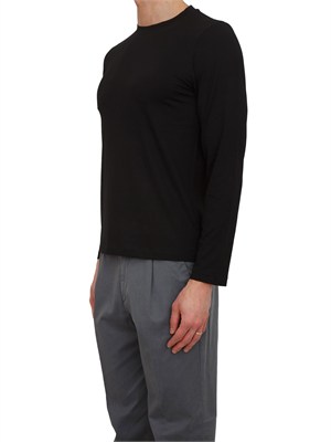 Maglia uomo Aiace Galassi in pregiata viscosa nera in UOMO