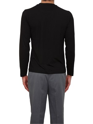 Maglia uomo Aiace Galassi in pregiata viscosa nera in UOMO