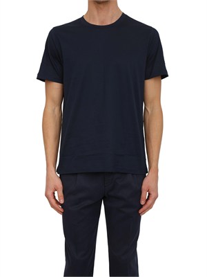 T-shirt uomo Aiace Galassi in pregiato cotone blu in UOMO