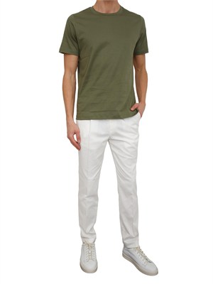 T-shirt uomo Aiace Galassi in pregiato cotone verde in UOMO