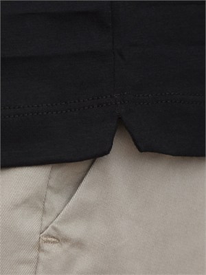 T-shirt nera uomo Aiace Galassi in pregiato cotone in UOMO