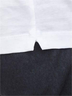 T-shirt uomo Aiace Galassi in pregiato cotone bianco in UOMO