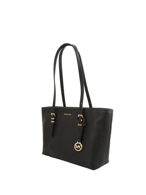 Borsa tote Quinn Michael Michael Kors in pelle nera in DONNA