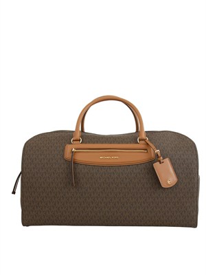 Borsone Jet Set Travel Michael Michael Kors in pelle cuoio in DONNA