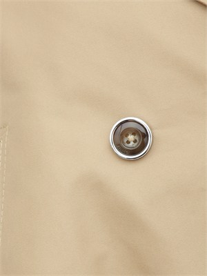 Tranch Triscia Pinko in gabardina misto cotone beige in DONNA