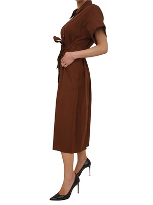 Abito Alesha Pinko in cotone marrone in DONNA