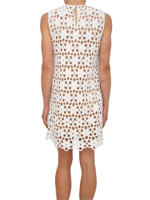 Abito Michael Michael Kors crochet floreale bianco in DONNA