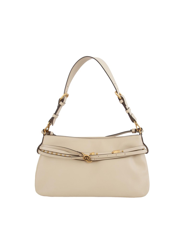 Borsa media Belt Bag Pinko in pelle beige