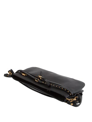 Borsa media Belt Bag Pinko in pelle nera in DONNA