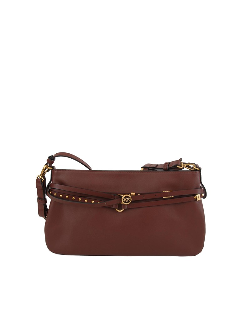 Borsa media Belt Bag Pinko in pelle bordeaux