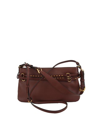 Borsa media Belt Bag Pinko in pelle bordeaux in DONNA