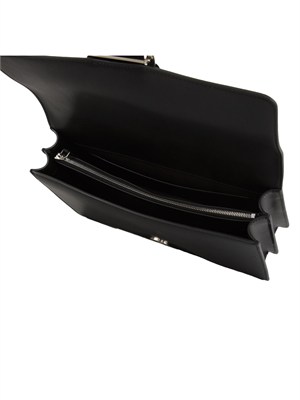 Borsa media Love Bag One Pinko in pelle nera in DONNA