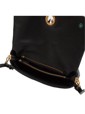 Borsa Love Bag Click Soft Horizontal Handle Pinko in suede nera in DONNA