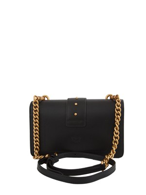 Borsa piccola Love Bag One Pinko in pelle nera in DONNA