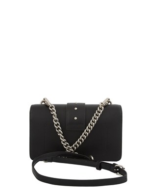 Borsa piccola Love Bag One Pinko in pelle nera in DONNA