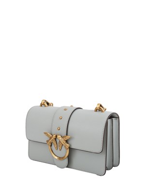 Borsa piccola Love Bag One Pinko in pelle grigia in DONNA
