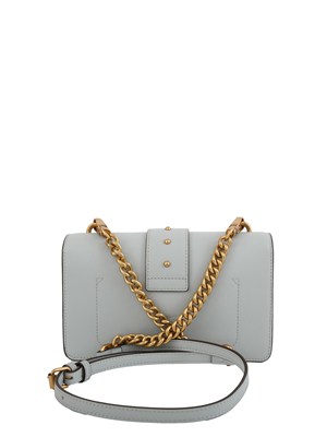 Borsa piccola Love Bag One Pinko in pelle grigia in DONNA