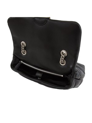 Classic Love Bag Puff Pinko in nappa nera in DONNA